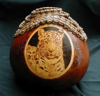 Leopard vase